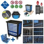 Chariot d'atelier Brilliant Tools avec 7 tiroirs et 473 outils, BT153473 – Image 2