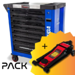 PACK : Servante d’atelier Barracuda Racing 1 MAX + Cric extra-plat