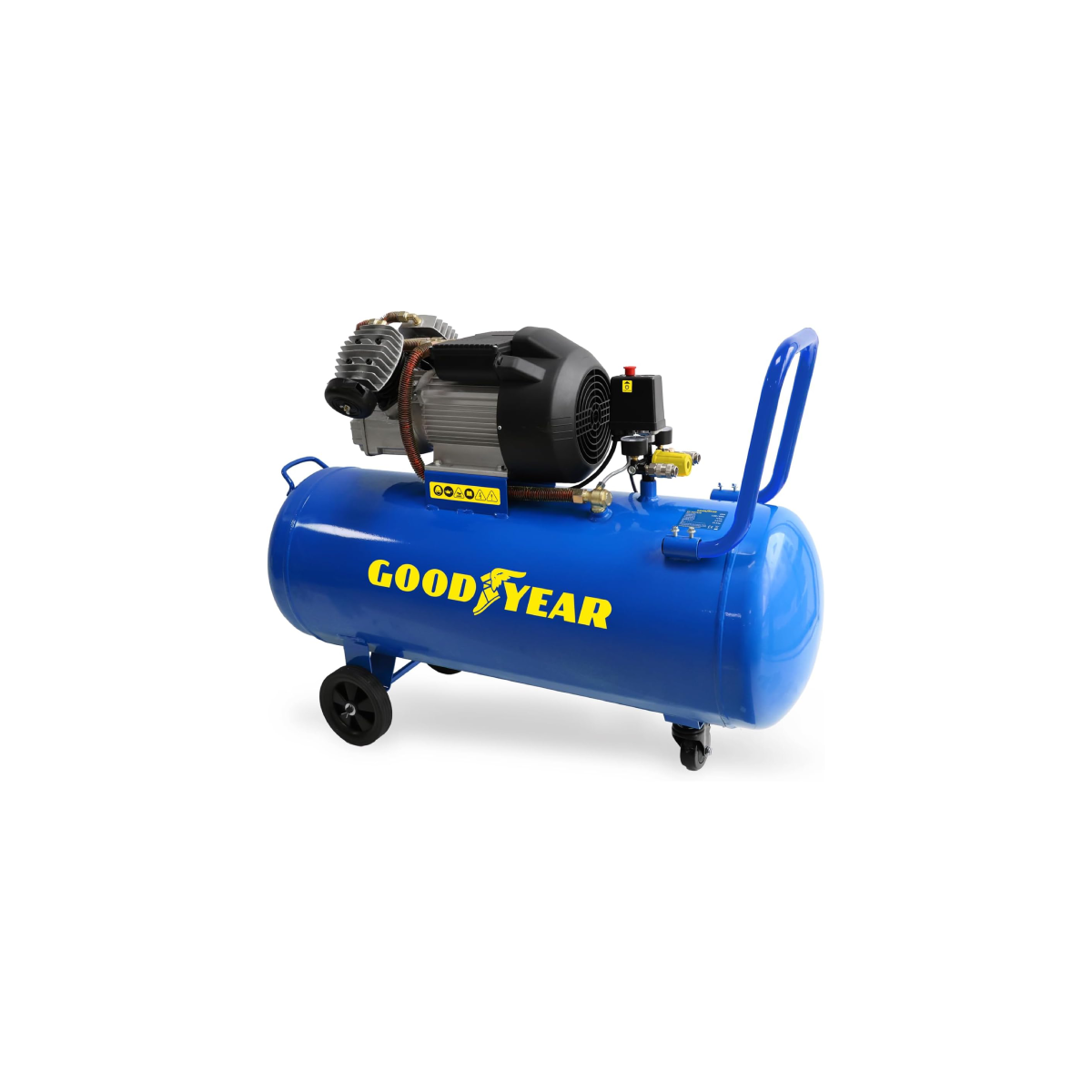 Compresseur d’Air GOODYEAR 100 L – 3 CV, 10 Bar, 412 L_min – Lubrification à l’huile, Transmission directe Compresseur d’Air GOODYEAR 100 L – 3 CV, 10 Bar, 412 L/min – Lubrification à l’huile, Transmission directe – Image 1